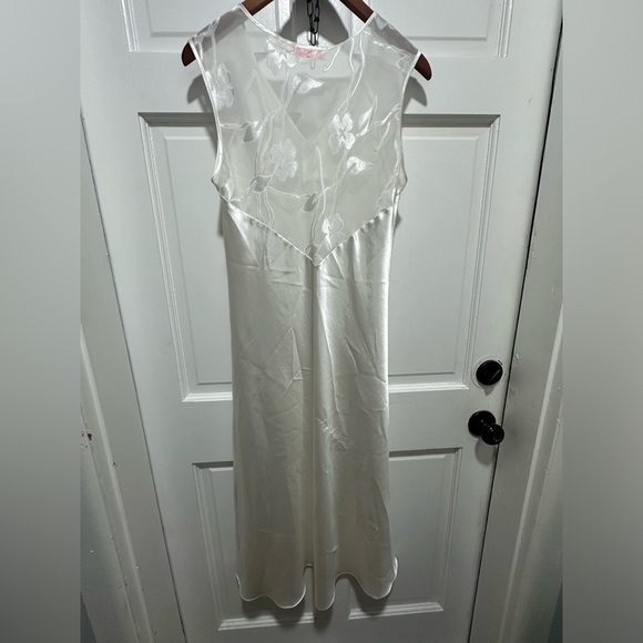 Oscar de la Renta White Satin Slip Dress size Small - Picture 4 of 4